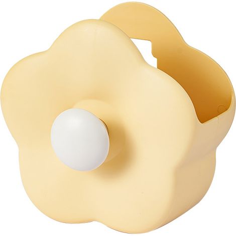 Boîte de rangement pour pinceaux de maquillage, en forme de fleur - Organisateur multifonctionnel (13,9 cm x 13,5 cm x 8 cm) Jaune (1/2)