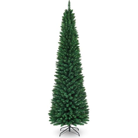 Albero di Natale 240cm con 1000 rami aghi in PVC di alta qualità Albero con base metallica robusta (1/5)