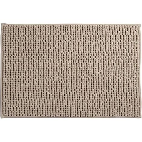 1 Tapis De Bain Microfibre Chenille 40x60 Cm Anti-dérapant Lavable Machine Salle De Bain (1/4)
