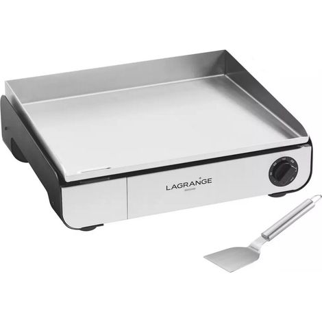 Plancha électrique 2500w plaque en acier inoxydable 50x40cm - Lagrange - 219301 (1/4)