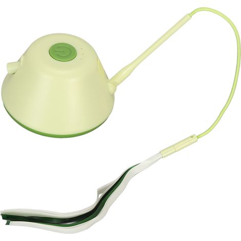 Jouet électrique pour chat à plumes, rechargeable par USB, rotatif et interactif avec lumière, vert, idéal pour les chatons d'intérieur. (1/5)