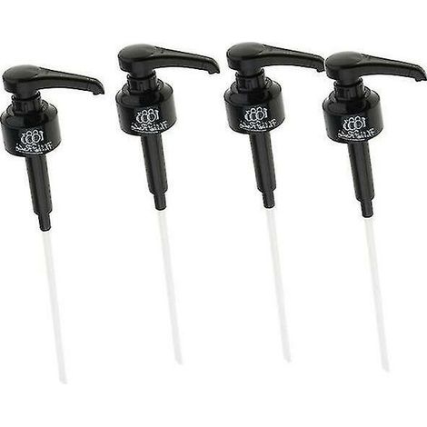 4 Pcs café 1 litre distributeur pompe à sirop noir distributeur de liquide pour monin sirop 10 ml bouteille de jus d (1/5)