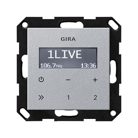 Accessoire unité de contrôle smart home Gira 228426 compatible domotique aluminium
