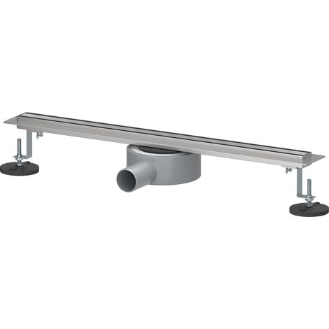 SIRHONA Canaleta Ducha de Acero Inoxidable Rejillas de Desaguee para Ducha Sifón de 360 Grados Longitud 50 cm