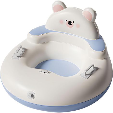 Luge d'hiver pliable avec construction en PVC renforcé et parent-enfant interactivement avec luge à neige avec base texturée (1/5)