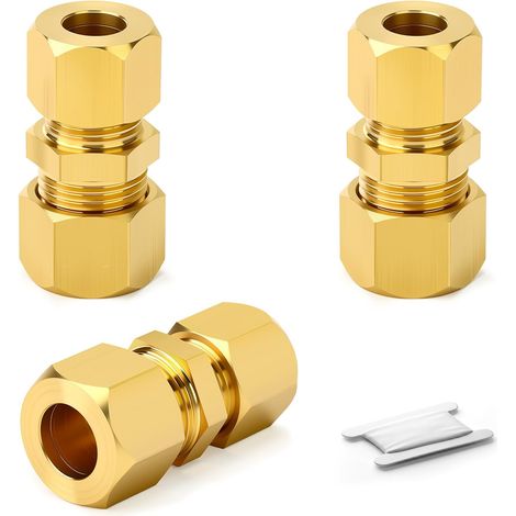 Raccord Réducteur Compression Laiton 6-8mm (3Pcs) (1/5)