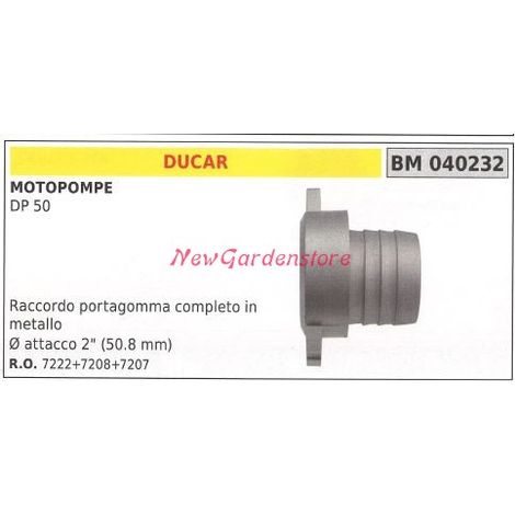 Schlauchtülle und Metallflansch DUCAR-Motorpumpe DP 50 040232