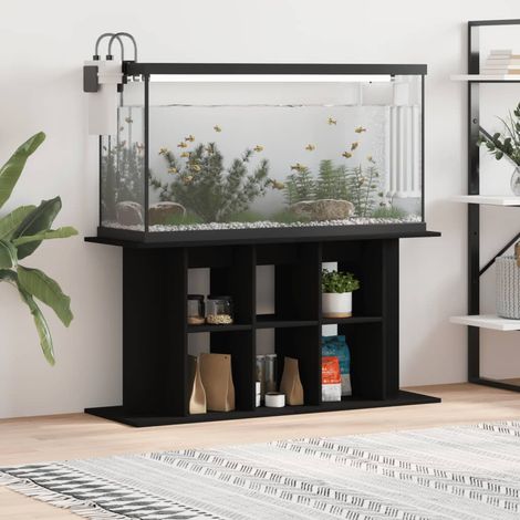 Meuble Aquariums Support Noir 120 X 40 cm. 1 étagère Support solide et stable pour aquariums (1/5)