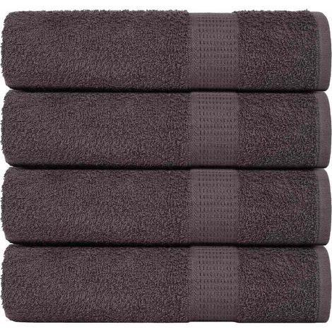 Serviettes FROGN 4 pièces Anthracite 50x100 cm 360 g/m² (1/5)