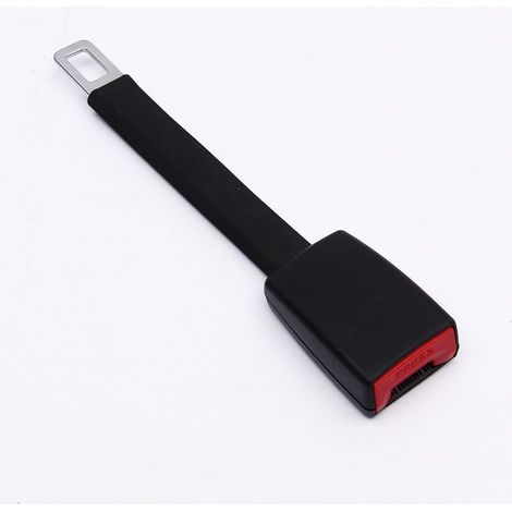 Rallonge de ceinture de sécurité universelle pour voiture - 1 pièce - Rallonge de ceinture réglable - Rallonge de boucle de ceinture de sécurité - Noire