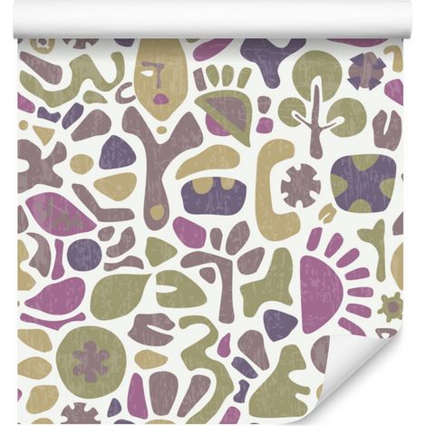 Papel pintado étnico de estilo retro para salón y dormitorio, 50x1000 cm. (1/5)