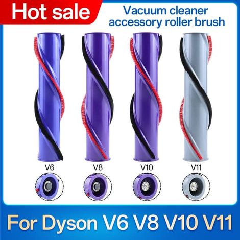 Brosse rotative de rechange pour aspirateur sans fil Dyson V6 V8 V10 V11 : brosse souple pour tapis, tige de rouleau. (1/5)