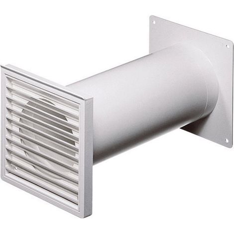 Wallair N37824 Rundrohr-Lüftungssystem 100 Kunststoff (Ø x L) 10 cm x 48 cm Weiß (1/2)