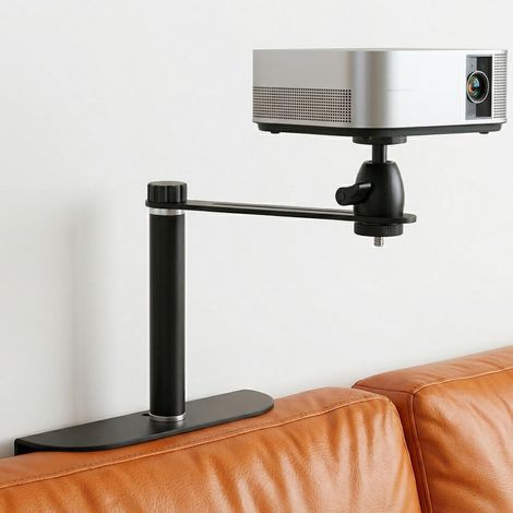 Support de projecteur pour lit et canapé – Stabilité améliorée pour projecteurs lourds, design caché avec glissière d'alimentation, (longueur fixe 10 cm) (1/5)