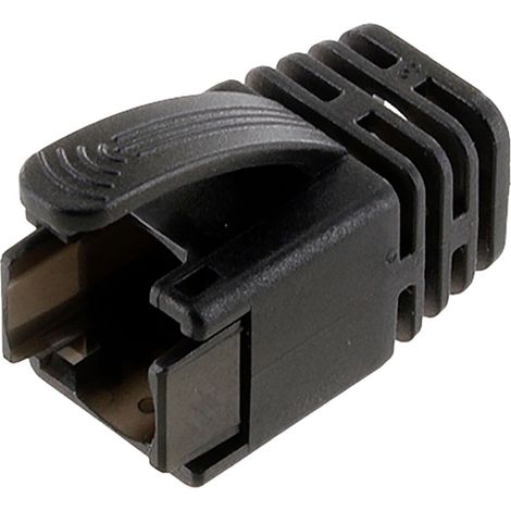econ connect  Knickschutz für Cat.8 Stecker schwarz KSC8SW Knickschutztülle    Schwarz 1 St.