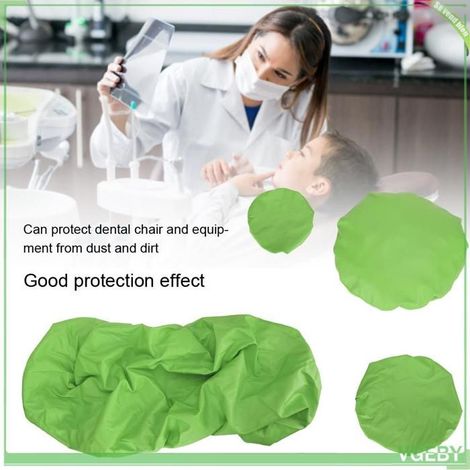Housse de protection - FAFEICY - pour fauteuil dentaire - PU imperméable - Vert - Lot 4 pièces (M/L) (1/5)