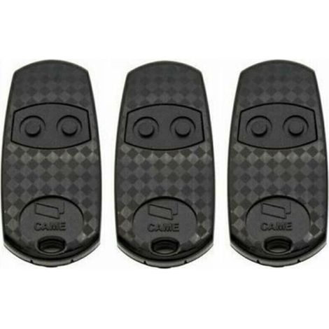 Pack de 3 télécommandes CAME TOP432EV 433,92 MHz – 2 boutons – Compatible avec récepteurs CAME – Dimensions 68 x 12 x 32 mm (1/3)