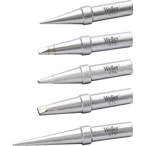 Weller Kit punte di saldatura Forma a scalpello, Forma tonda, Forma a punta Contenuto 1 KIT
