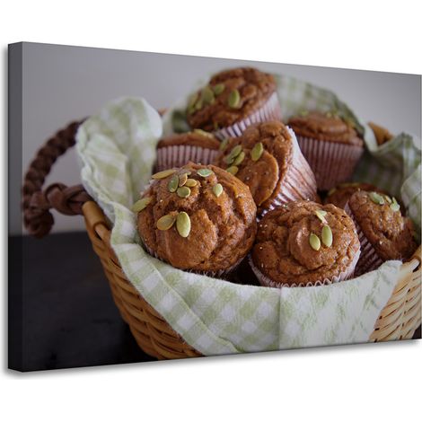 Stampa su tela "Cucina, Cupcake, Dolci" 90x60