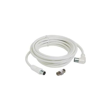 Bticino s2529 N Cable de extensión TV con Enchufe, Longitud 3 m, Blanco