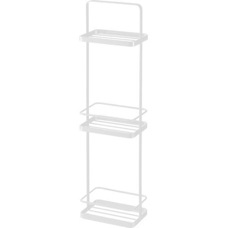 YAMAZAKI 6634 Tower 3Tiered Rack, White, Steel, 18 x 12 x 67 cm (1/3)