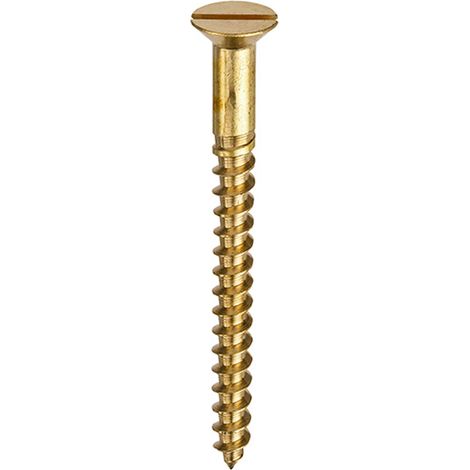 Unifix Brass Woodscrews Slotted Countersunk Head 6G X 1/2" - Box of 200