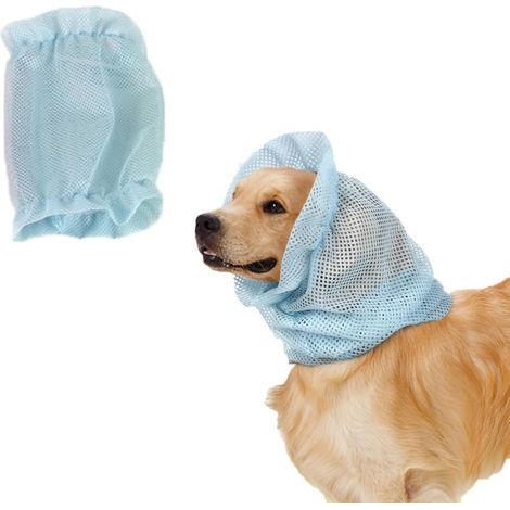 Filiyano-Protection d'oreilles pour chien, cache-oreilles respirant, manchon en maille, chapeau, soin du pelage, chat, cocker, épagneul, cavalier (1/5)