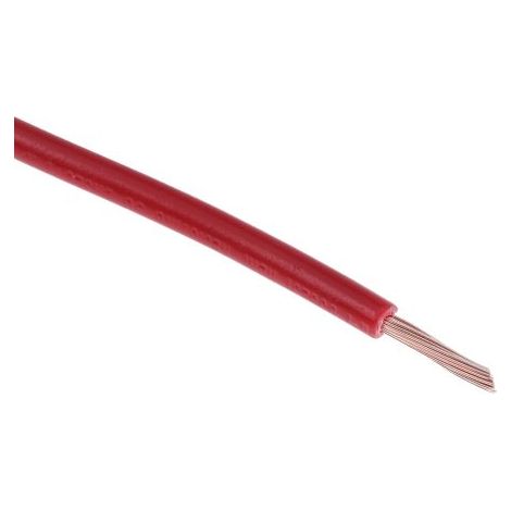 Hook Up Wire RS PRO, 0,5 mm², Rouge, 22 AWG, 100m ( Prix pour Bobine de 100 Mètres )