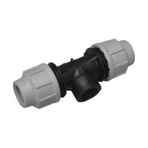 TEE A 90° C/DERIVAZIONE FEMMINA DIANFLEX BRAND PER POLIETILENE 1 x 32 DH PZ 15