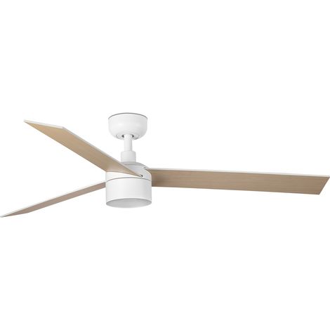 Faro Rudder Ventilateur de plafond encastré Rudder 132 cm Smart TEK LED blanc mat, pales en bois de frêne 4000K, 3 pales réversibles (1/2)