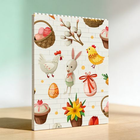 Cadre photo artistique adulte DIY en briques, cadeau romantique spécial (1/5)