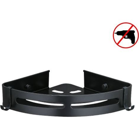 Duschablage, Eckablage, Duschkorb, Duschablage, Badezimmer, platzsparende Montage, Aluminium, matte Oberfläche, Badezimmerregal (1/5)