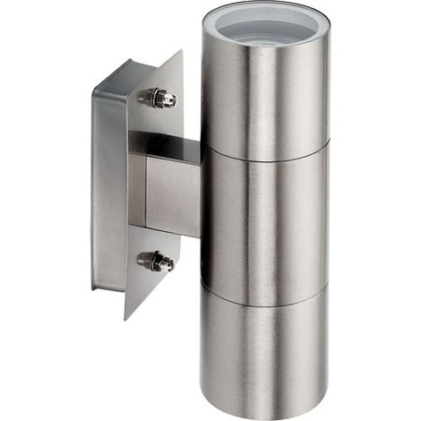 Außenwand-LED-Leuchte 2 x 3,5 W Edelstahl - Prolight