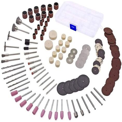 2 Sets 141PC Electric Grinder Parts Set Box 2 Electric Grinder Lift Grinder Parts Set Sanding Polishing Cutting (1/5)