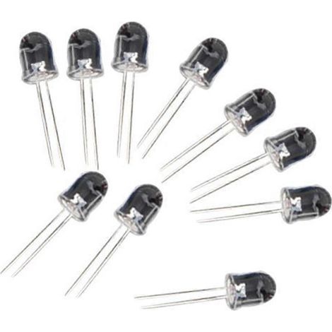 10 ultrahelle UV-LEDs, 10 mm Durchmesser und 400 bis 405 nm (1/3)