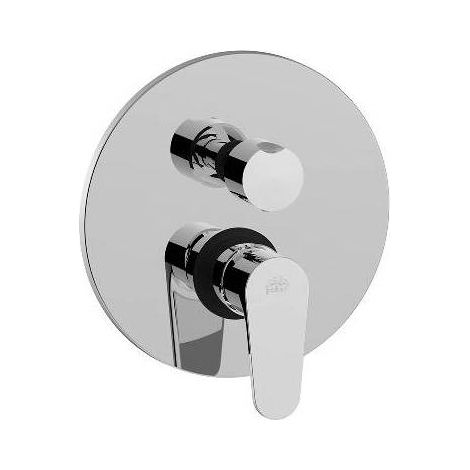 MISCELATORE MONOC. INCASSO DOCCIA CON DEV.  2 VIE GREEN Misura: Cromo