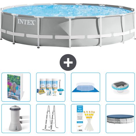 Intex Piscina Prism Frame Rotonda - 457x107 cm - 9-pezzi  S576 (1/4)