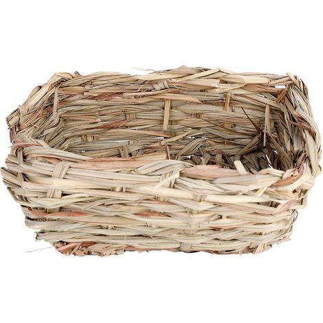 Maison en herbe résistante pour lapin, tapis à mâcher, lit pour hamster, cochon d'Inde et lapin (1/3)