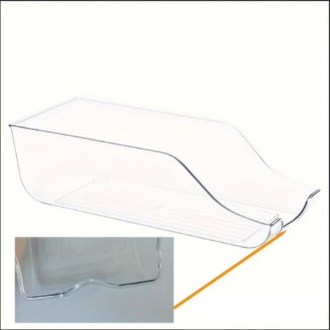Organisateur de rangement pour réfrigérateur et cuisine, en plastique transparent, organisateur de rangement pour canettes de soda (1/5)