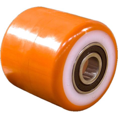 Galet 82 x 70 POLYURÉTHANE ORANGE Alimentaire Alésage (AL) : 20 mm (1/2)