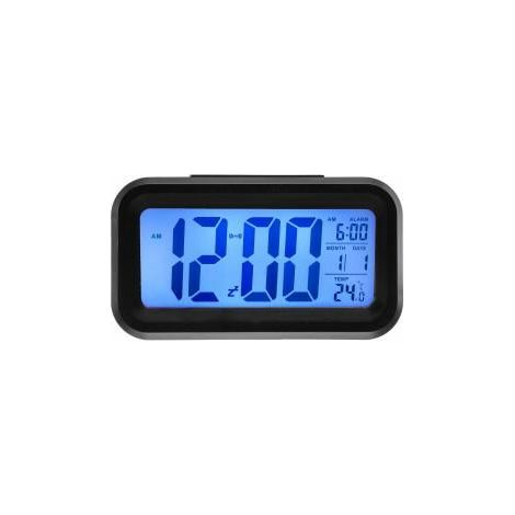 Reloj despertador de cuarzo 13701 negro perfecto
