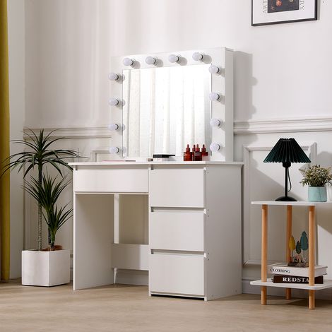 Hollywood Dressing Table with Large Lighted Mirror (1/3)