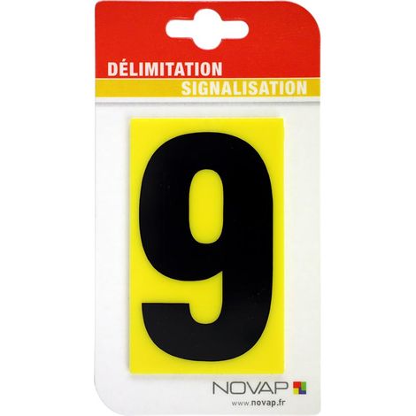 N°9 - 50x30mm Jaune/Noir - 4359397