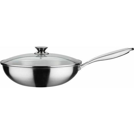 GSW Wok Pro inox 32 cm Edelstahl