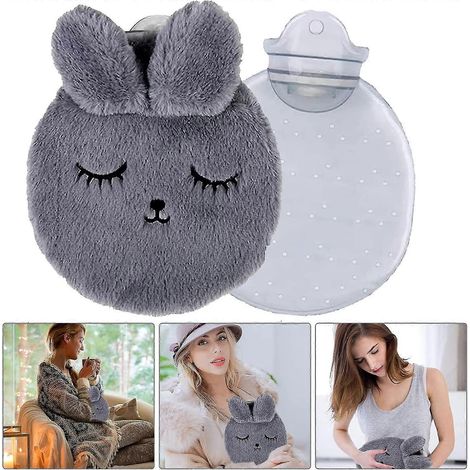 Bouillotte avec housse, Bouillotte, Bouillotte de lit, Bouillotte avec housse, Bouillotte, Bouillotte, Chauffe-mains pour enfants et A (1/5)
