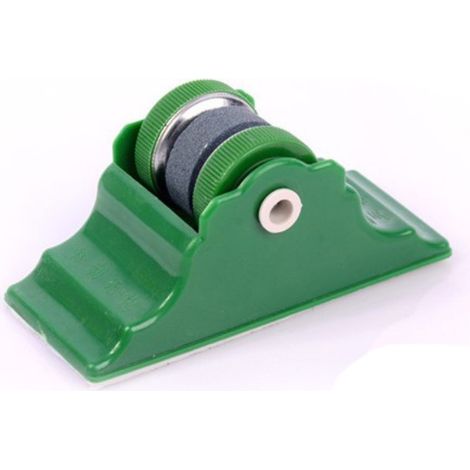 Affûteur de couteaux avec support, outil d'affûtage de couteaux ménager, mini pierre à aiguiser, outil d'affûtage de couteaux multifonctionnel. (1/4)