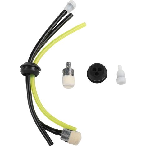 Kit de joint de réservoir de carburant pour débroussailleuse - 18/20 mm - Triple tuyau avec aspiration, retour et ventilation - Compatible avec Echo et débroussailleuse (1/5)