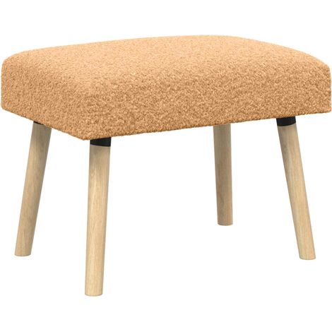 banc Uni Beige 60 x 40 x 45 cm Bouclé vidaXL (1/5)