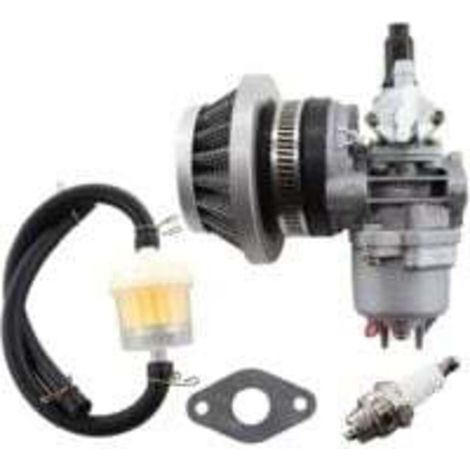 Carburateur 13 mm pour moteur 2 temps 43-49 cc ATV Quad Dirtbike Pocket Bike avec filtre à air et tuyau essence Ortviai (1/4)