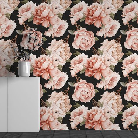 Papier peint panoramique - Motif Roses - 130 cm x 81 cm (1/3)